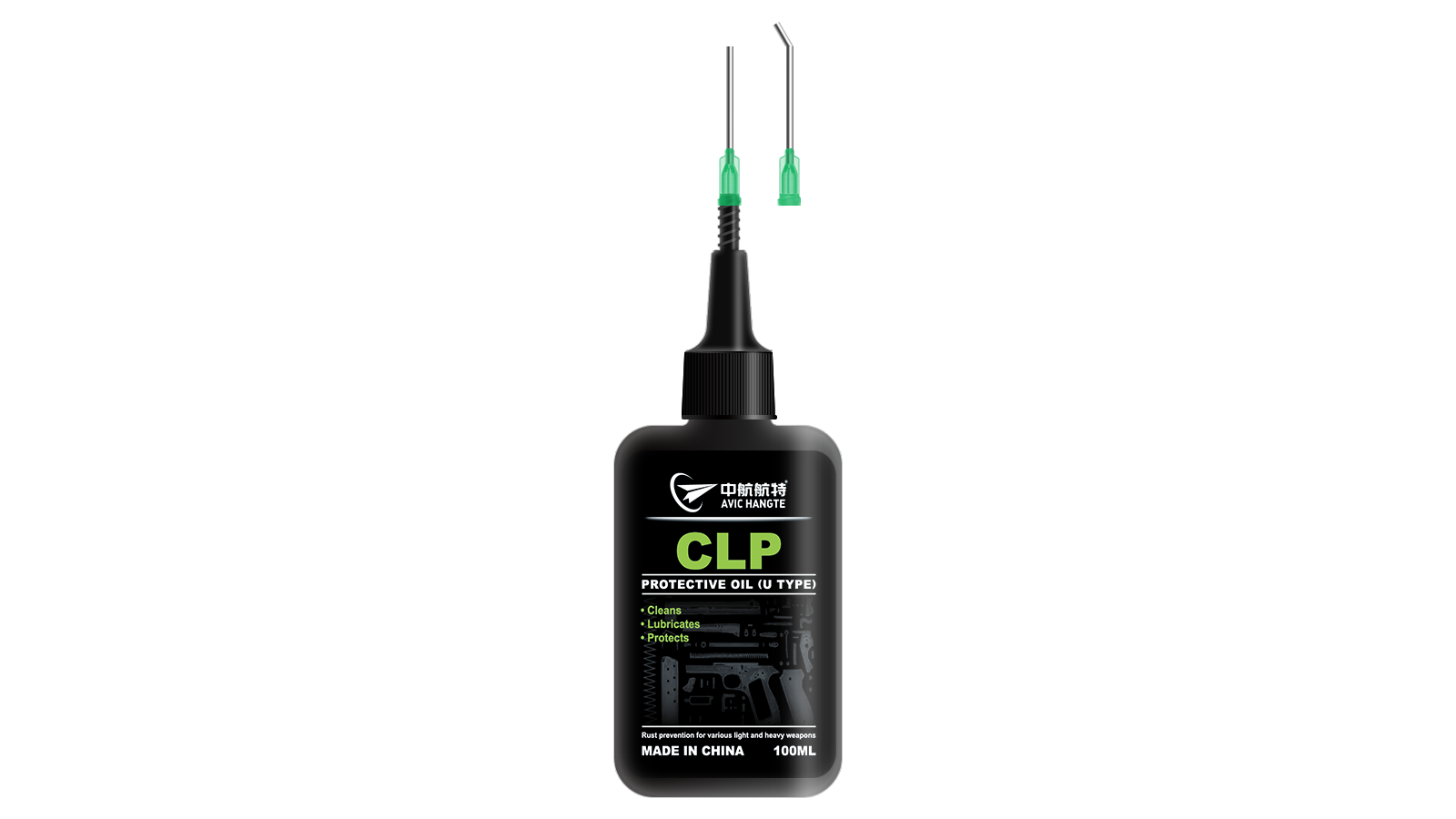 Injection type gun and weapon protective oil